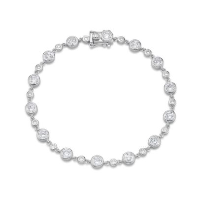 Picture of BIGGY SMALL, SMALL VERSION, CZ, BEZEL, 18cm TENNIS B'L