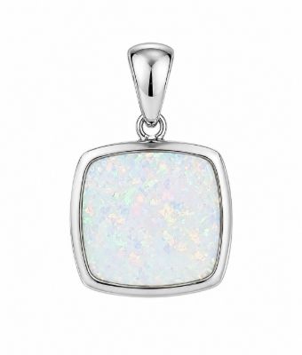 Picture of 12mm SYN OPAL CUSHION BEZEL PEND