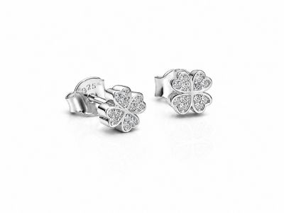 Picture of  LGD,4 x 3stone HEARTS, STUDS