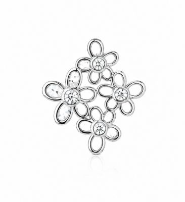 Picture of 0.14ct LGD,4x PETAL + STONES, PENDANT 19mm
