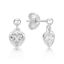 Picture of 5mm HEART R/O CZ, ON BALL STUDS WHITE