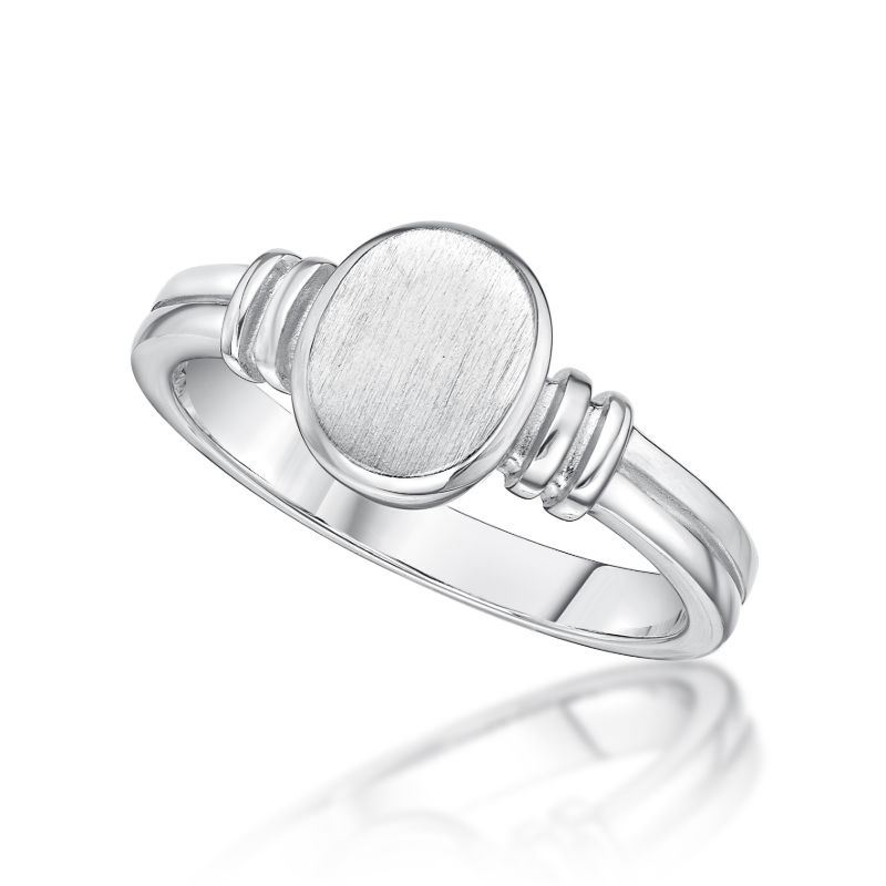 Picture of OVAL SIGNET RING MATT.
