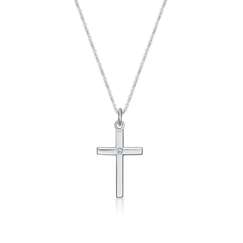 Picture of CROSS WITH CZ IN CTR with CHAIN