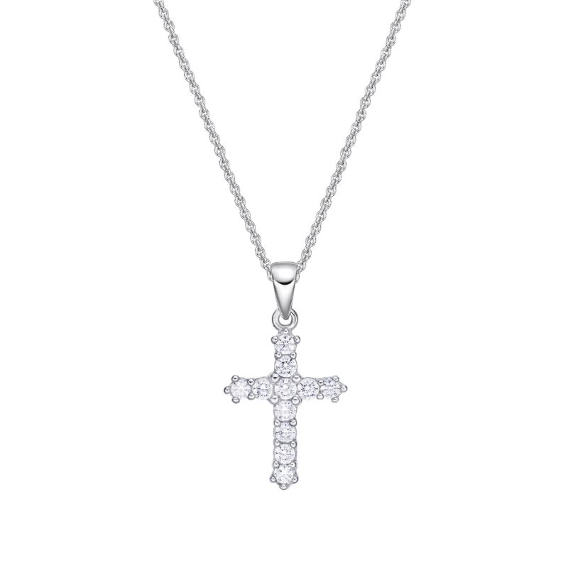 Picture of CROSS, A GOOD SIZE TOO! 11xCZ with CHAIN