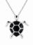 Picture of TURTLE PENDANT, BLACK AGATE INLAY, 20mm LONG with chain