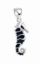 Picture of SEAHORSE PENDANT, BLACK AGATE INLAY, 20mm LONG