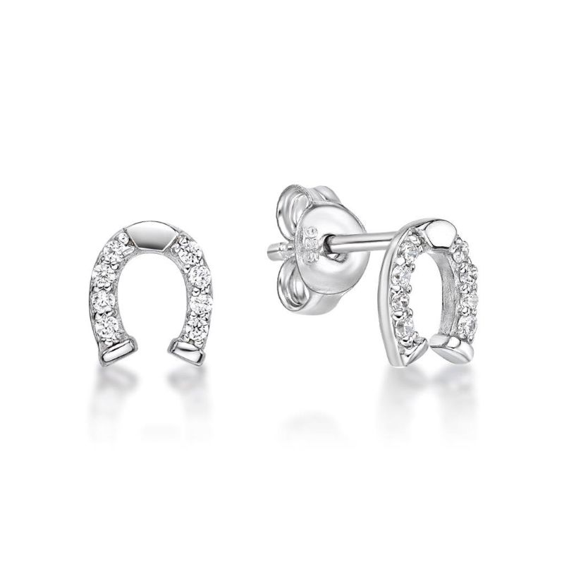 Picture of HORSE SHOE STUDS CZ