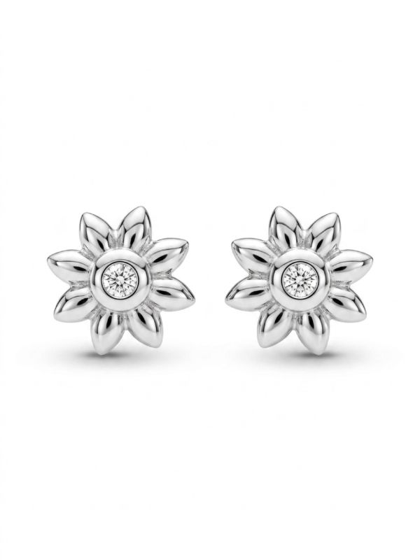Picture of 0.06ct LGD POLISHED LOTUS, STUDS. 2mm CTR
